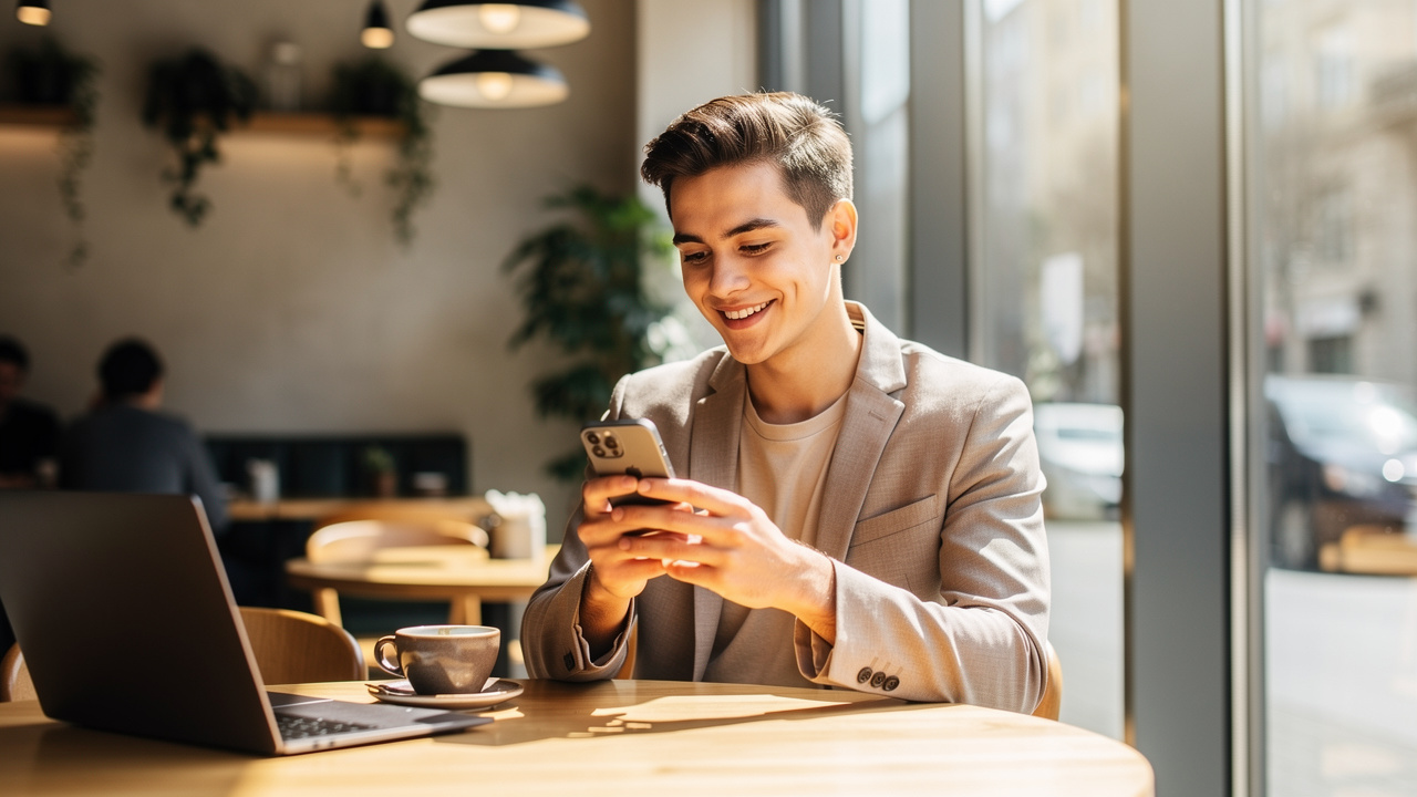 Osoba korzystająca z wygody eSIM